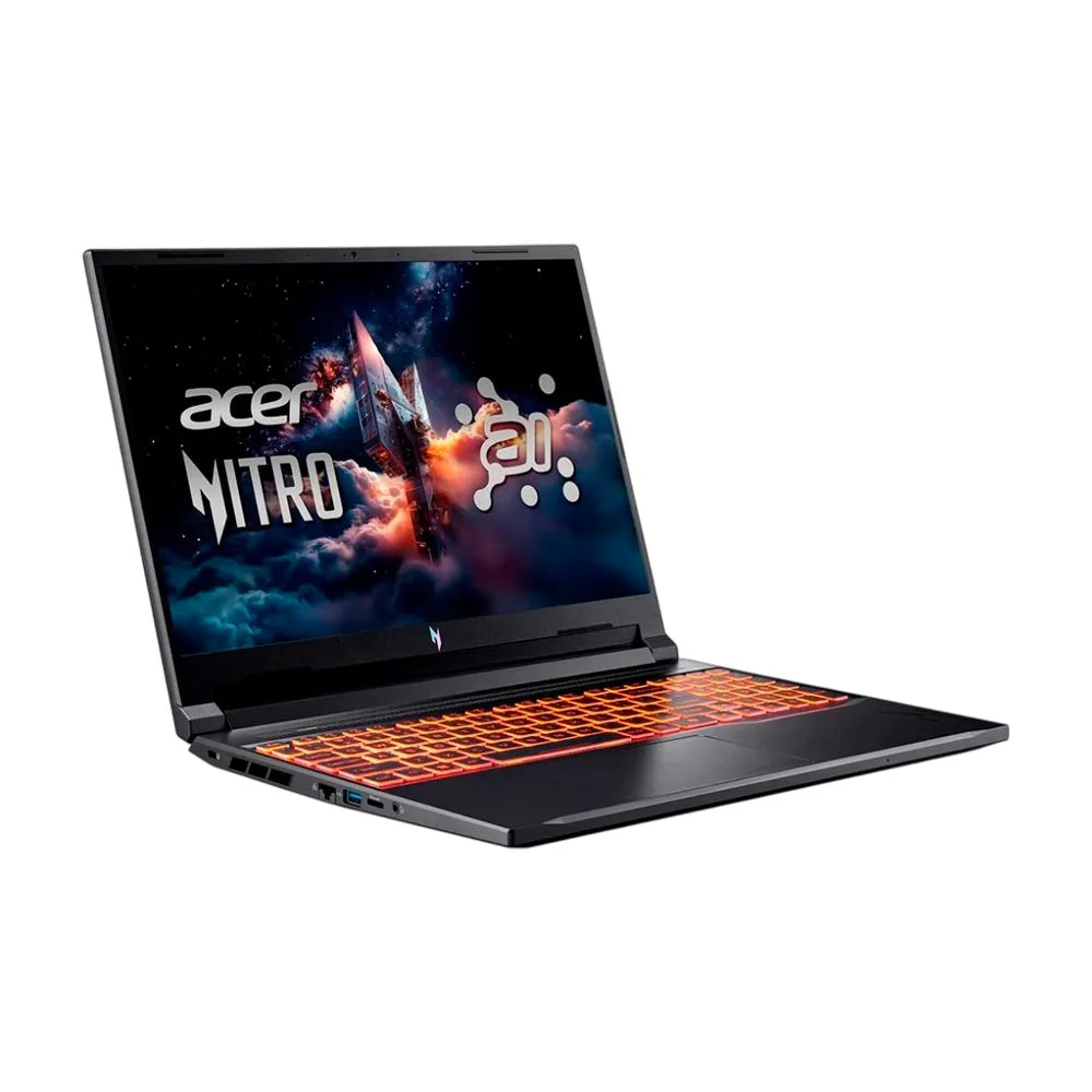 Notebook Gamer Acer Nitro V 16 AI ANV16-42-R309 – AMD Ryzen 5 240 – 16 GB RAM / 512 GB SSD – Pantalla de 16'' – GeForce RTX 5050 – Color Shale Black