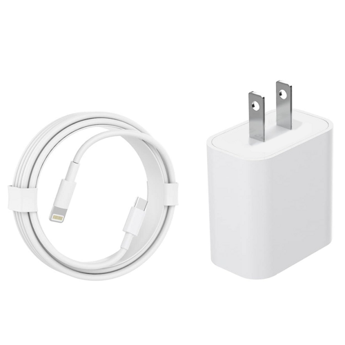 Cargador rápido USB-C PD de 20W con cable (modelo 2024) para iPhone 14, 13, 12, 11 y XR.