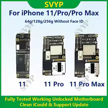 Placa base auténtica completamente probada para iPhone 11 Pro Max 64g/256g placa base desbloqueada sin identificación facial limpia iCloud envío rápido