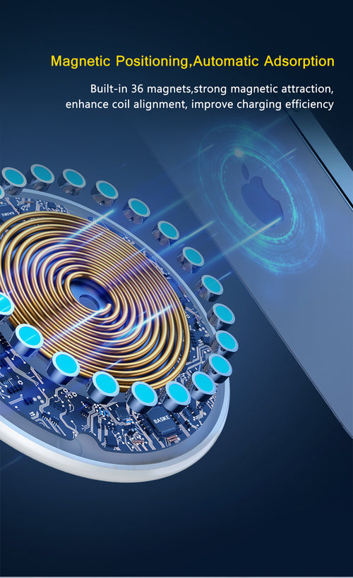 Cargador Magnetico Para Iphone12 Magsafe, Huawei, Samsung y mas.