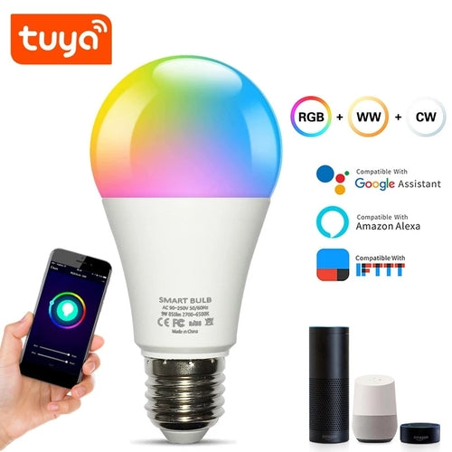 Smart Bulb E26 Luz Wifi Compatible con Tuya Alexa Google Assistant