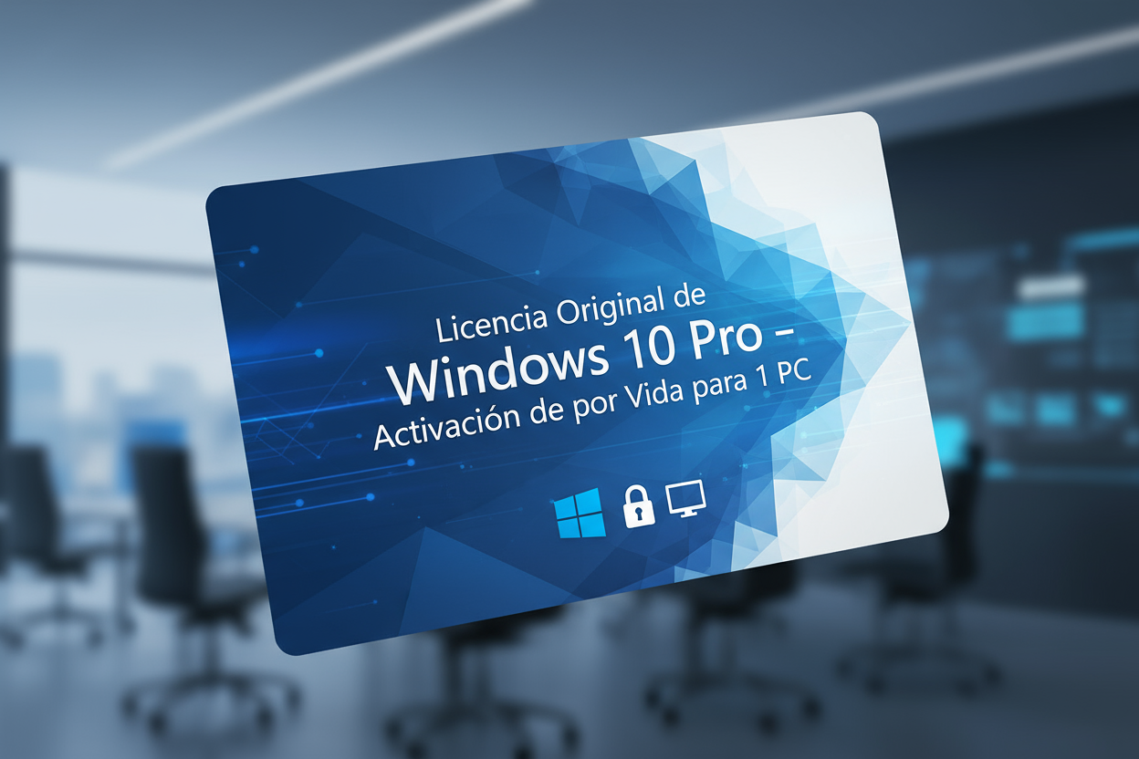 Licencia Original de Windows 10 Pro – Activación de por Vida para 1 PC